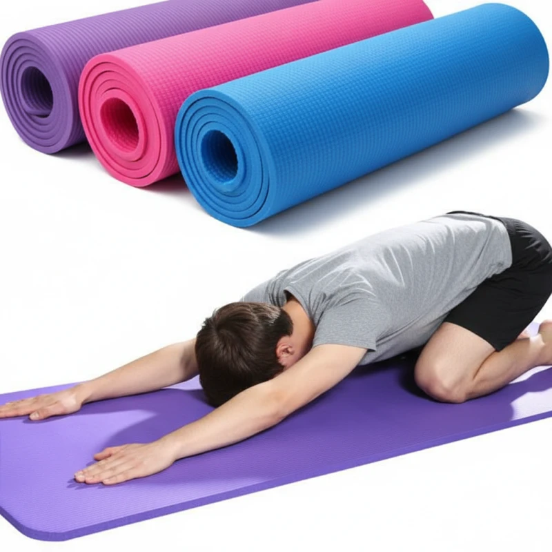 Portable Yoga and Exercise Mat- 8 mm - Sohan's World